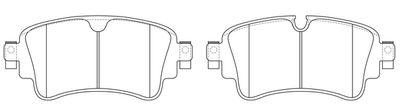 Комплект тормозных колодок, дисковый тормоз FIT FP1898 для VW TOUAREG