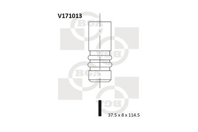 BGA V171013 Клапан выпускной  для FIAT BRAVA (Фиат Брава)
