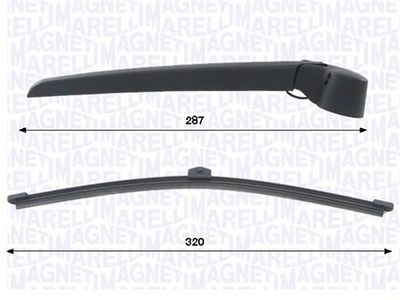 Stěrač-sada, čištění oken MAGNETI MARELLI 000723180468