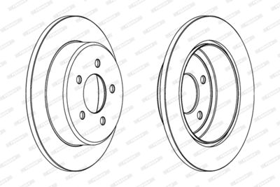 Bromsskiva FERODO DDF1492