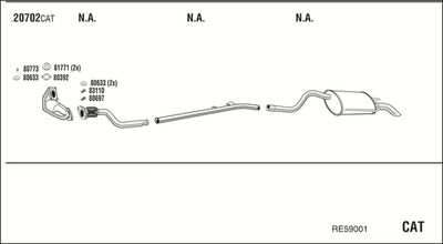 ABGASANLAGE WALKER RE59001