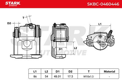 спирачен апарат STARK SKBC-0460446