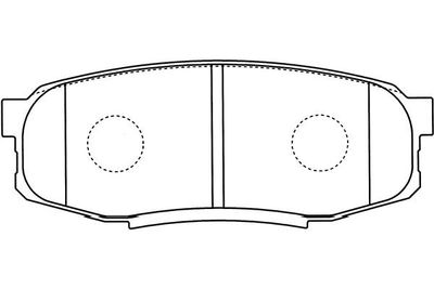 Kavo Parts Комплект тормозных колодок, дисковый тормоз