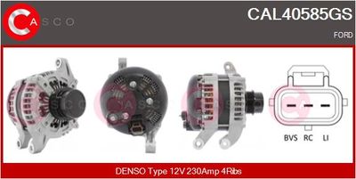 Генератор CASCO CAL40585GS для FORD S-MAX