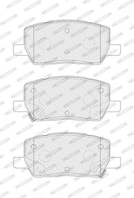 Remblokken set Achter , past: TESLA MODEL S, MODEL X Electric 09.12-