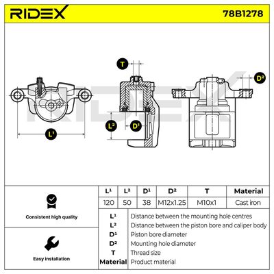 спирачен апарат RIDEX