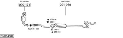 Układ wydechowy BOSAL SYS14884
