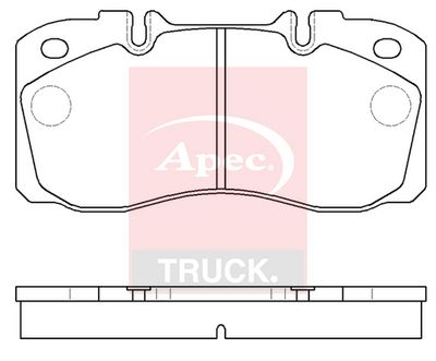 APEC Brake Pad Set, disc brake PAD29122