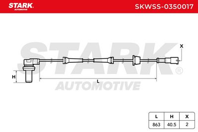 датчик, обороти на колелото STARK SKWSS-0350017