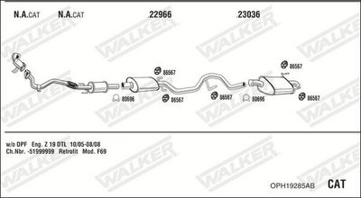 WALKER Išmetimo sistema