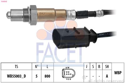 Sonda lambda FACET 10.8543