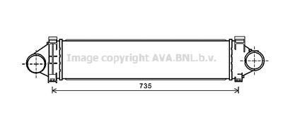 AVA QUALITY COOLING AU4213 Интеркулер  для LAND ROVER FREELANDER 2 (L359) 2.2 TD4 4x4
