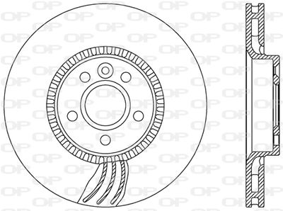 Тормозной диск OPEN PARTS BDR2469.20 для BMW 2500-3.3