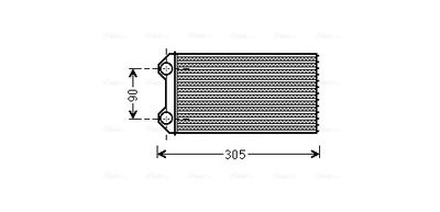 AVA QUALITY COOLING Kachelradiateur, interieurverwarming (RTA6439)