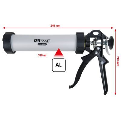 KS Tools Ruční pistole na patrony 310 ml, 340 mm 980.1000