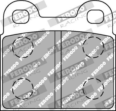 BREMSBELAGSATZ SCHEIBENBREMSE FERODO RACING FCP3H 1