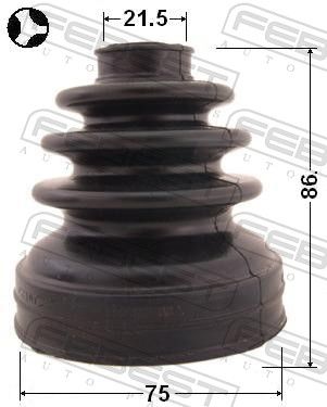 Bellow, drive shaft 0215-P12QG16T