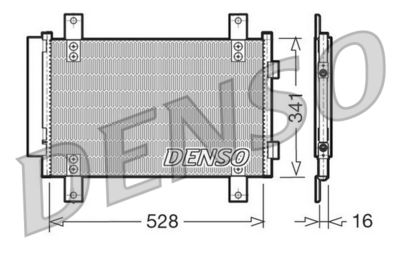 DENSO DCN21007 Радиатор кондиционера  для PEUGEOT BOXER (Пежо Боxер)