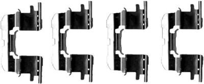 Комплектующие, колодки дискового тормоза HELLA 8DZ 355 202-691 для TOYOTA PLATZ