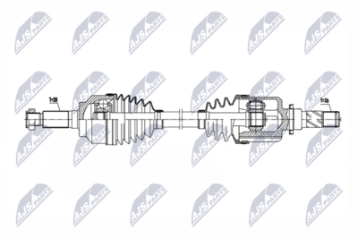 полуоска NTY NPW-MZ-138