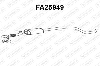 Предглушитель выхлопных газов VENEPORTE FA25949 для FIAT TIPO