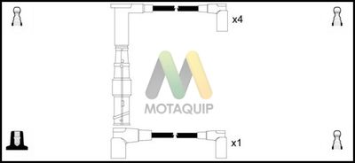 Комплект проводов зажигания MOTAQUIP LDRL1123 для MERCEDES-BENZ 190