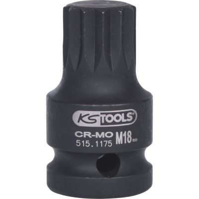 Ks Tools - Rázových bit krátky XZN 1/2" M18