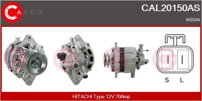 Генератор CASCO CAL20150AS для NISSAN URVAN