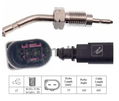 Sensor, exhaust gas temperature Intermotor 27003