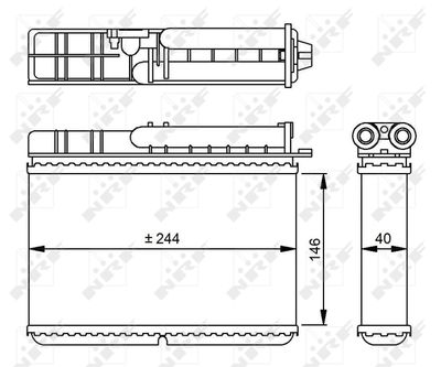 SCHIMBATOR CALDURA INCALZIRE HABITACLU NRF 54307 4