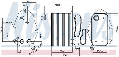 RADIATOR ULEI ULEI MOTOR NISSENS 91159 5