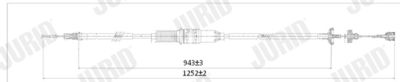 Трос, управление сцеплением JURID 422775J для VW TRANSPORTER