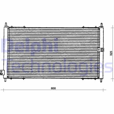 Конденсатор, кондиционер DELPHI TSP0225031 для HONDA ACCORD