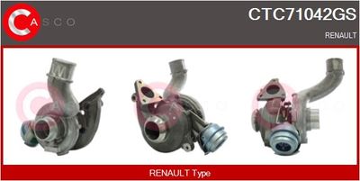 CASCO CTC71042GS Турбина  для RENAULT ESPACE (Рено Еспаке)