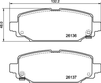 Комплект тормозных колодок, дисковый тормоз BREMBO P 37 026 для JEEP WRANGLER
