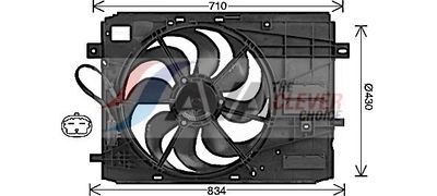 VENTILATOR RADIATOR AVA Clever Choice PE7561