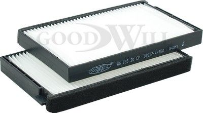 Фильтр, воздух во внутренном пространстве GOODWILL AG 635 2K CF для HYUNDAI H-1