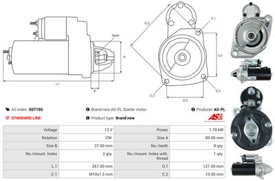 STARTER AS-PL S0719S 4