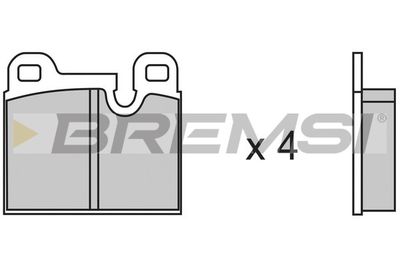 BREMSI BP2146 Тормозные колодки и сигнализаторы  для FERRARI  (Феррари Тестаросса)