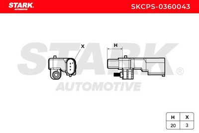 импулсен датчик, колянов вал STARK SKCPS-0360043
