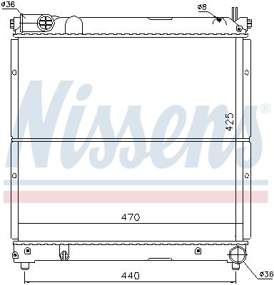 RADIATOR RACIRE MOTOR NISSENS 64163 4