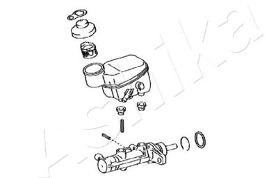 Главный тормозной цилиндр ASHIKA 68-02-2057 для TOYOTA YARIS