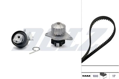 WASSERPUMPE + ZAHNRIEMENSATZ DOLZ KD061