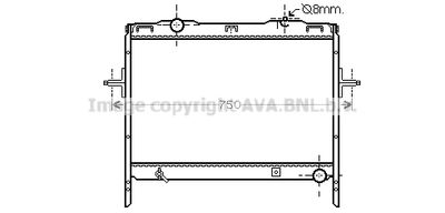 Радиатор, охлаждение двигателя AVA QUALITY COOLING KAA2128 для KIA SORENTO
