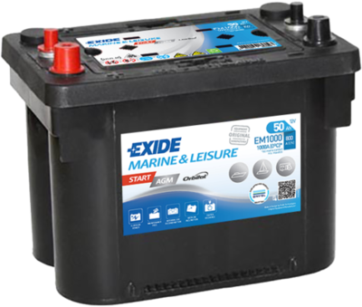Стартерная аккумуляторная батарея EXIDE EM1000 для JEEP WRANGLER