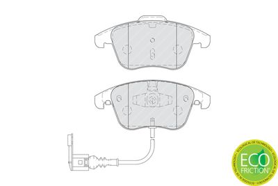 Brake Pad Set, disc brake FDB4057