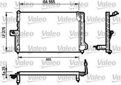 VALEO 816903 Радиатор кондиционера  для OPEL (Опель)