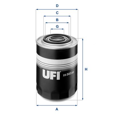 Масляный фильтр UFI 23.303.00 для RENAULT TRUCKS MESSENGER