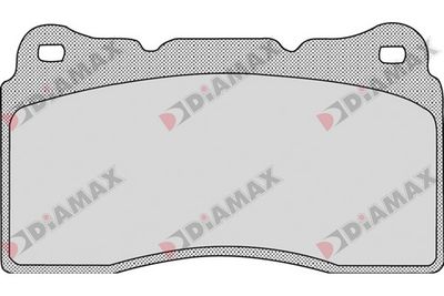 Комплект тормозных колодок, дисковый тормоз DIAMAX N09708 для MITSUBISHI LANCER