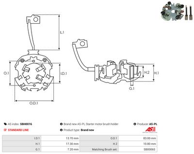 Vorschau Halter, Kohlebürsten Ansicht 2
